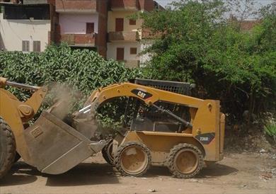 جانب من حملة النظافة بمدينة الفيوم